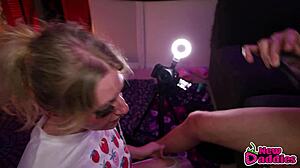 blonde pawg throat destroyed