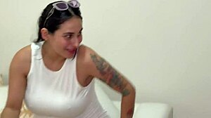 pregnant got fucked by girl with big surprise between legs
