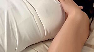 Hot step mom explores the house