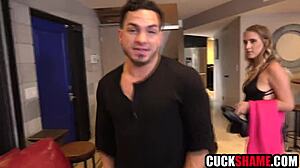 hubby watches wife share sex with his buddy