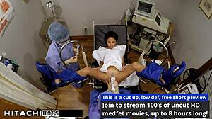 freshman gets mandatory hitachi orgasm from nurse sandra chappelle