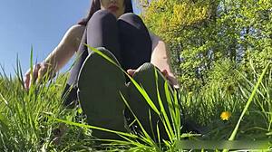I fucked a hottie in the forest