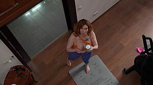 Stepdaughter fucked in fitness classes with stepmom slutty bitch fucking -mom wont catch