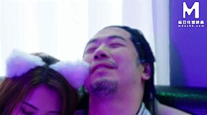 Ancient cock fucks modern pussy at cosplay party