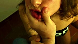 latina teen gets pounded hard in front of mirror