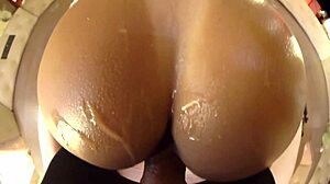 stepdad gives his stepdaughter lessons on ass