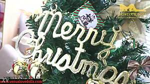 venus christmas beauty sex doll gets used hard