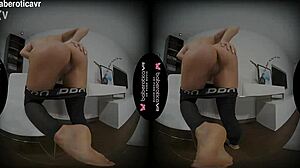 solo teen 18+ miledy is masturbating with a sex toy in vr