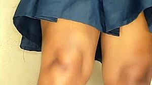 new classmate enjoying squirting during her period