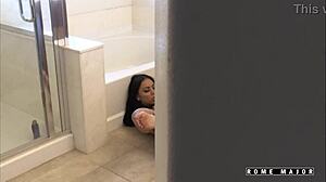 brianna bentley rome major busty blonde milf steamy bathroom pound