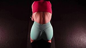 Sensual yoga session for deep relaxation