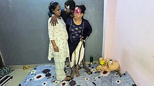 Desi indian exclusive threesome roleplay scene