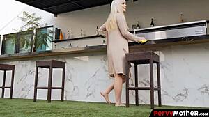 Pervymother Hot Housewife Relax In The Hot Pool