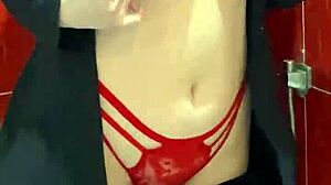 Sexy arabic hijab secretary getting fucked in toilet of office