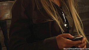 big boobs pale white lesbian slave touched and kissed by mistress