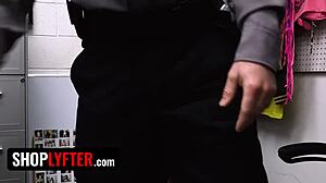 Virgin caught stealing gets first time pounding