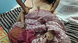 Desi Bhabhi In Gorgeous Saree Getting Boob Press Look Will Win Your Heart