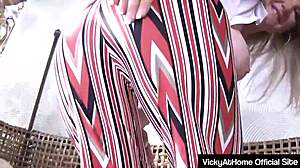 big boobed vicky vette sucking rokks big cock and receives a cumshot