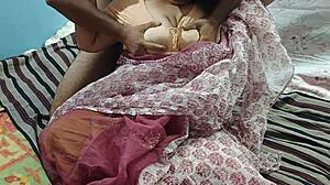 Desi Bhabhi In Gorgeous Saree Getting Boob Press Look Will Win Your Heart