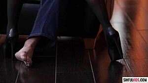 Asa Akira Fucks Eric John In Nylons