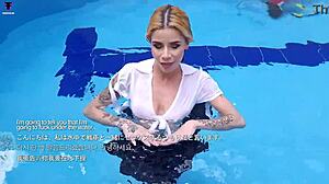 Ashlee rose school skirt underwater scuba 746 release week49