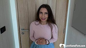 Cutie Next Door Gets Big Cock Surprise