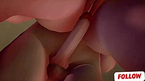 Hardcore 3d hentai animation with intense cartoon action