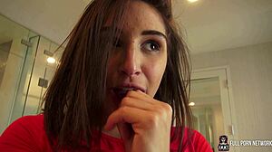 Abella Danger Preps For Rough Anal With James