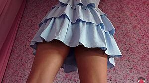 upskirt fetish in candid skirt shots