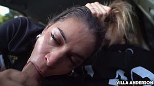 argentina pays bet with outdoor blowjob