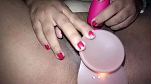 girl masturbates in a dark place and enjoys full orgasms