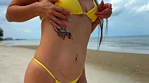 sun bikini beauty girl thats a paradise