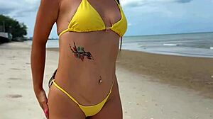 sun bikini beauty girl thats a paradise