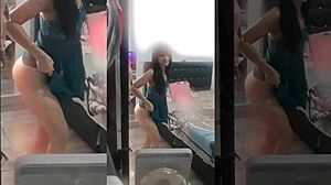 i try on sexy lingerie for you my panties dont have a part