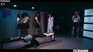 18 yr old futa girls gangbang with bbc