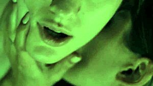 Vampire parody features intense facesitting and scissoring action