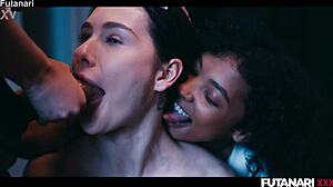 18 yr old futa girls gangbang with bbc