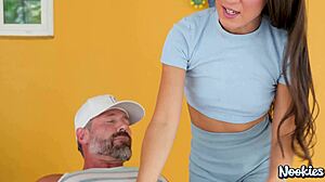 nookies freya von doom fucks hard in gym