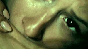 Vampire parody features intense facesitting and scissoring action