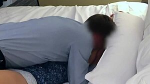 Cheating homemade squirting wife sucking cheating husband and loud wet fucking amateur