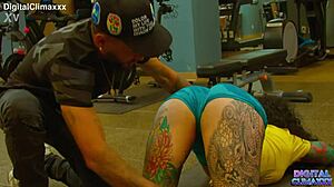 busty latina milf bianca bailee get fucked by her gym trainers bbc trailer