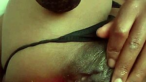 hot black milf caught masturbating
