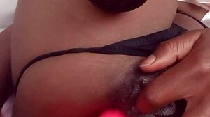 hot black milf caught masturbating