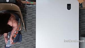 Shoplifter lets scary guard use ass
