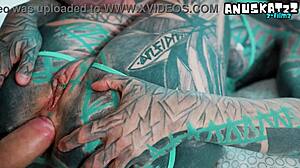 Anal Loving Hippie Gets Fucked And Cum Covered By Tattooed Guy With Big Cock