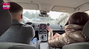 french driving instructor gets strong anal