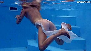 Mimi cica shows tight body outdoors