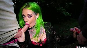 Phoenix madina goes dogging for first time sucking six strangers