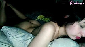 She left her panties wet after rubbing them on her pussy