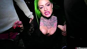 Phoenix madina goes dogging for first time sucking six strangers